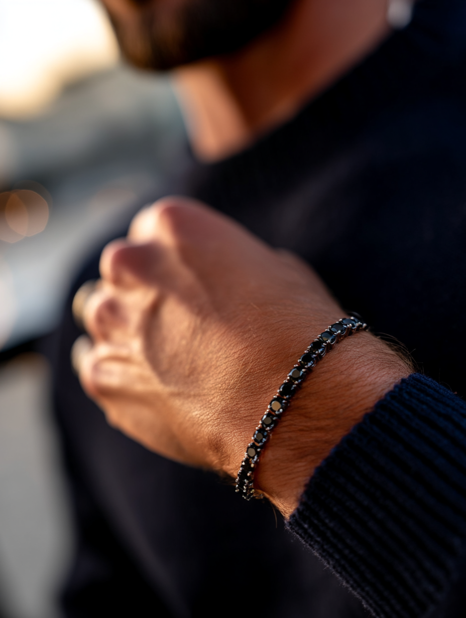 Mar Azul Bracelet Obsidian